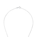 AMOR Schmuckset (Ohrring & Halskette) Damen, 925 Silber rhodiniert, Zirkonia grün, Verschluss
