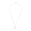 AMOR Schmuckset (Ohrring & Halskette) Damen, 925 Silber rhodiniert, Zirkonia apricot, Ansicht 4
