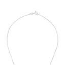 AMOR Schmuckset (Ohrring & Halskette) Damen, 925 Silber rhodiniert, Zirkonia apricot, Verschluss