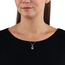 AMOR Halskette Damen, 925 Silber rhodiniert, Motiv Schmetterling, Zirkonia weiß, Ansicht 2