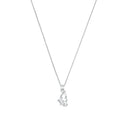 AMOR Halskette Damen, 925 Silber rhodiniert, Motiv Schmetterling, Zirkonia weiß, Hauptbild