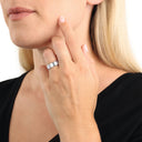 AMOR Ring Unisex, 925 Silber rhodiniert, Ansicht 2