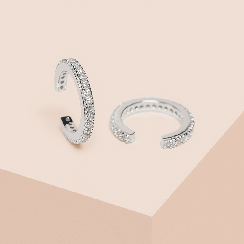 Damen Ear Cuffs Silber by Amor