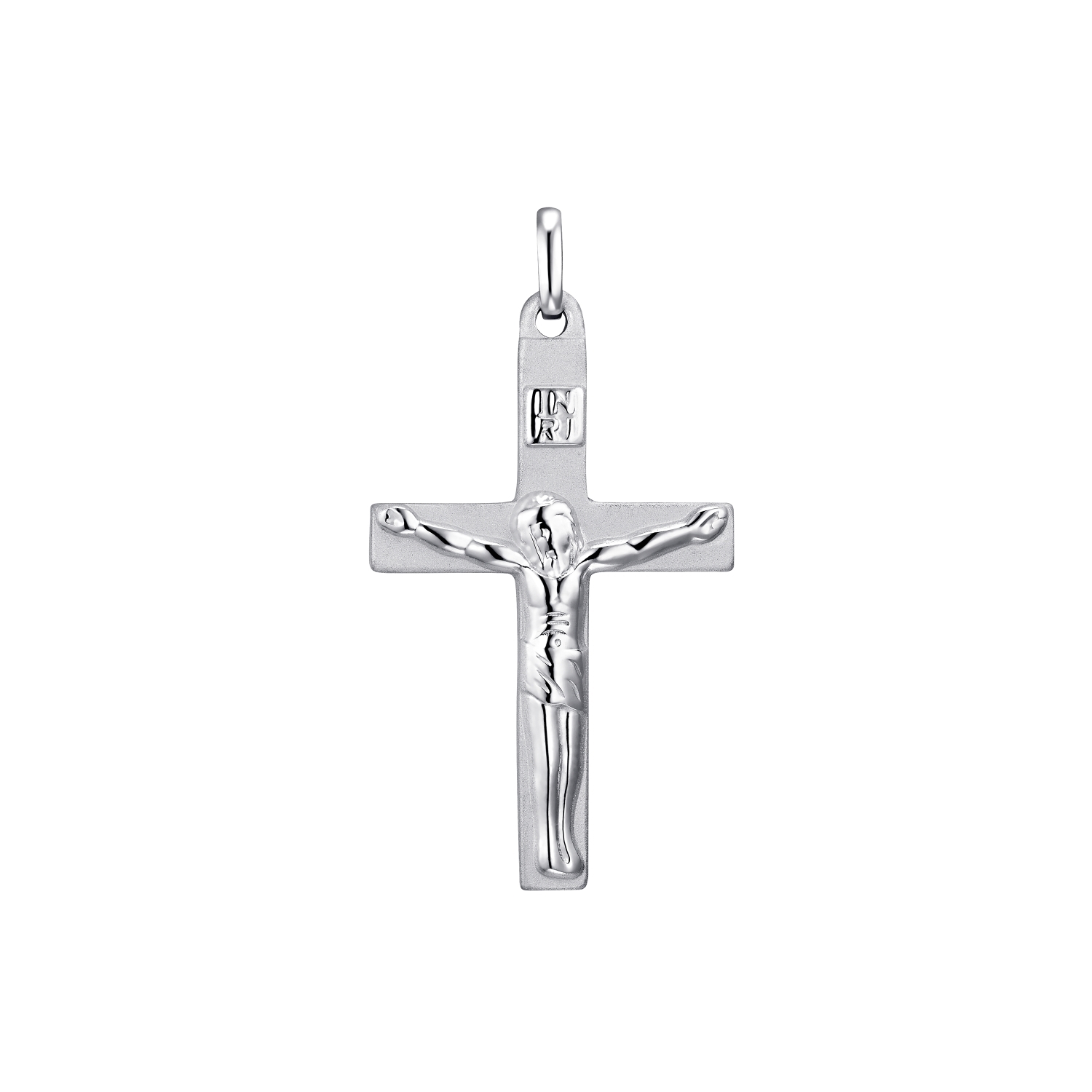 Motivanhänger Unisex, 925 Sterling Silber | Kreuz mit Corpus