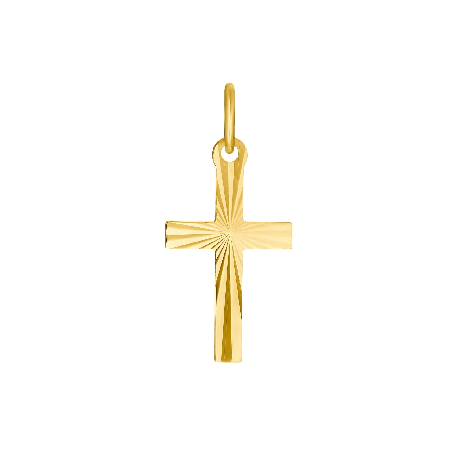 Motivanhänger Unisex, 585 Gold  | Kreuz