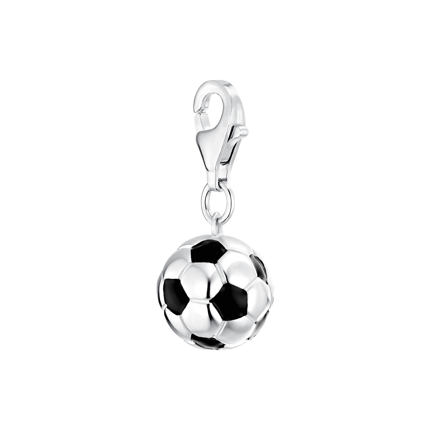 Charm für Damen, 925 Sterling Silber | Fußball