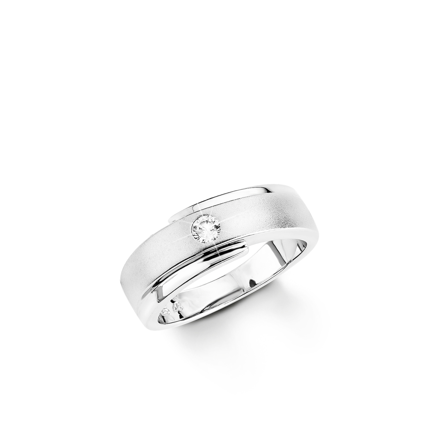 Ring für Damen, Sterling Silber 925, Zirkonia (synth.)